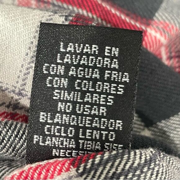 Elixir Black Gray Res Plaid Button Down/Up Long Sleeve Shirt 100% cotton XXL - Picture 8 of 10